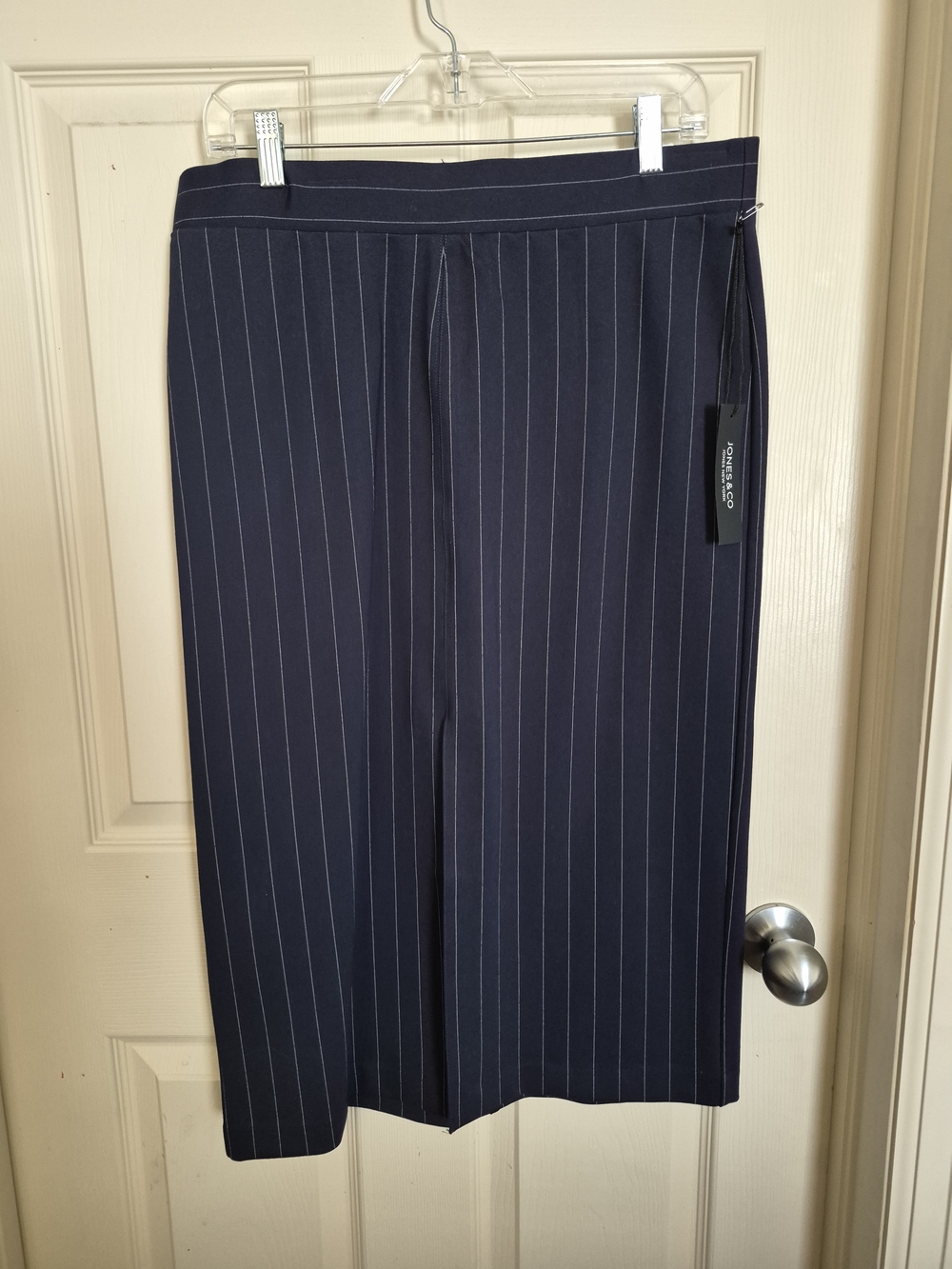 Stafford Men’s Navy Pinstripe Dress Pants